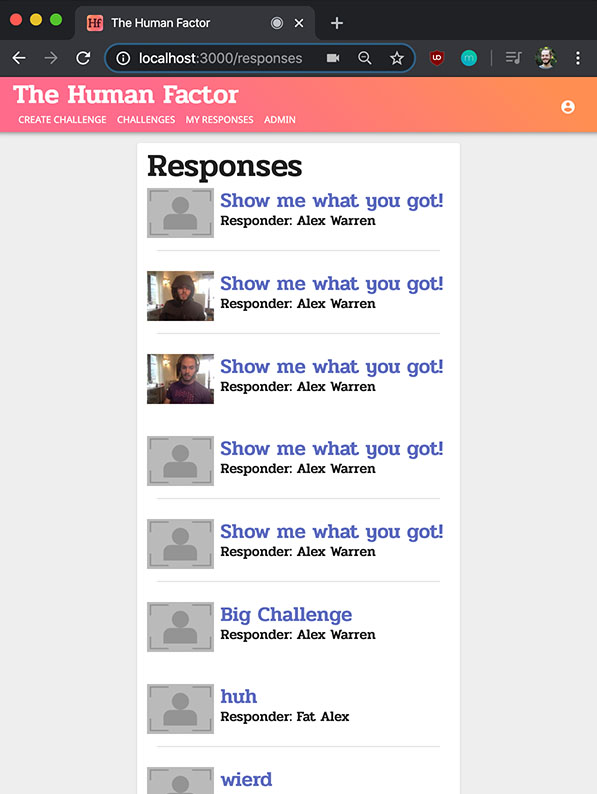 Responses List